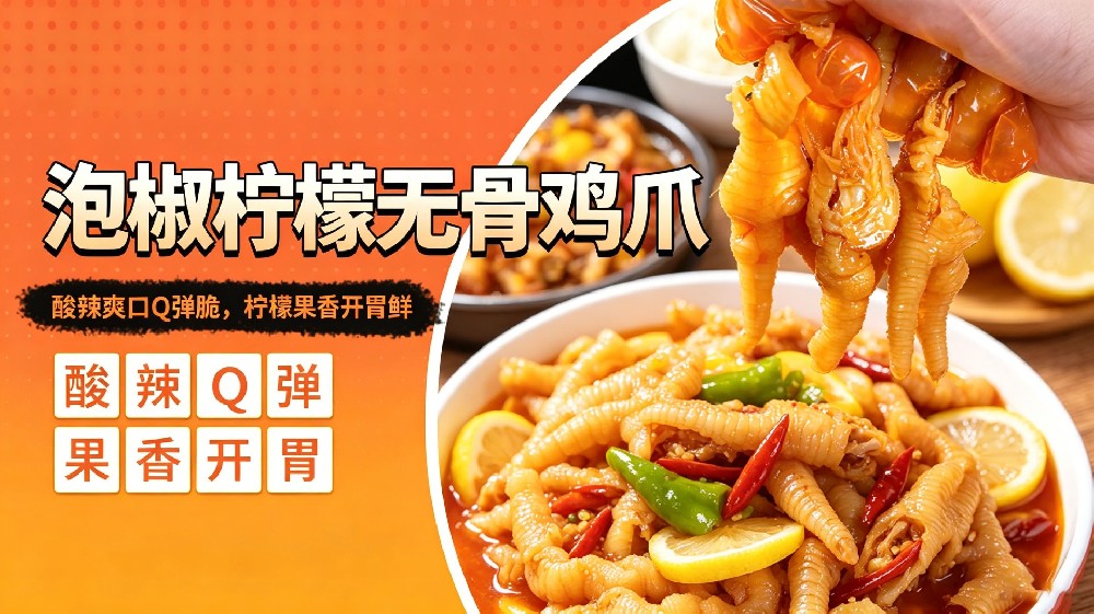 泡椒柠檬无骨鸡爪