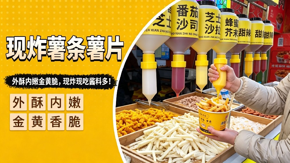 现炸薯条薯片