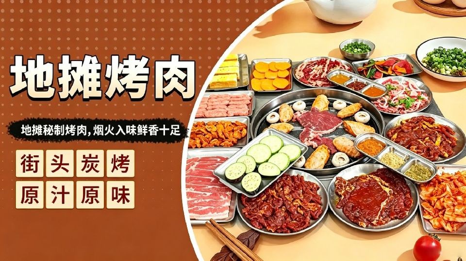 地摊烤肉